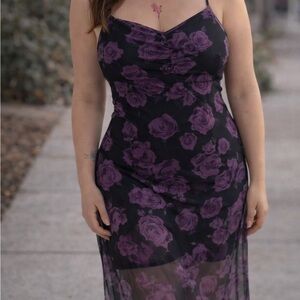 Floral Spaghetti Strap Dress
